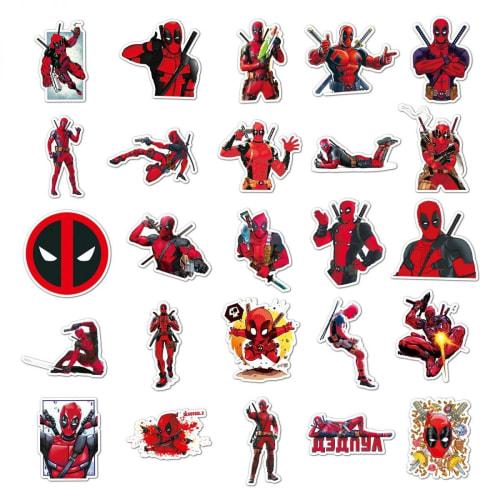 50 Unofficial Deadpool & Wolverine Stickers, Waterproof PVC Stickers, Popular and Cute DIY Stickers for Cars, Motorcycles, Helmets, PCs, Snowboards, a