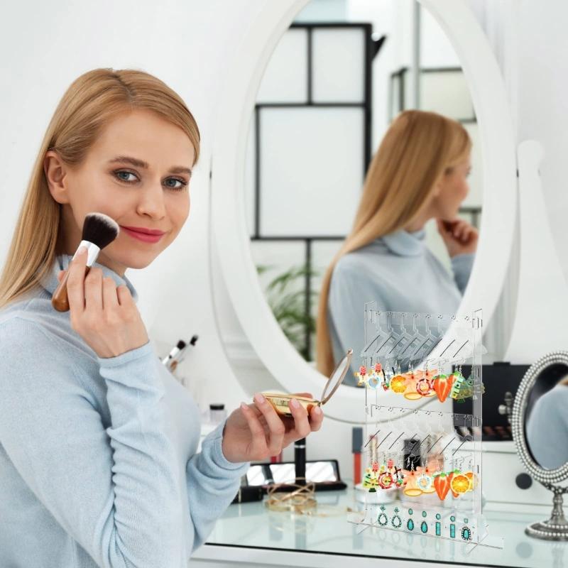 Dangle Earring Hanging Organizer Acrylic Ear Studs Display Rack for Retail Show Personal Exhibition Earring Holder Stand