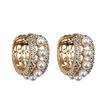 S925 Gold-Plated Sterling Silver Earrings with Pearls and Diamonds - Elegant and Unique Design for Women