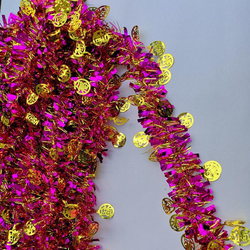 

10 Pcs New Year Flower Decor Strip Shopping Mall DIY Atmosphere Decoration Home Festival Xmas Tree Stairs Hanging Pendent
