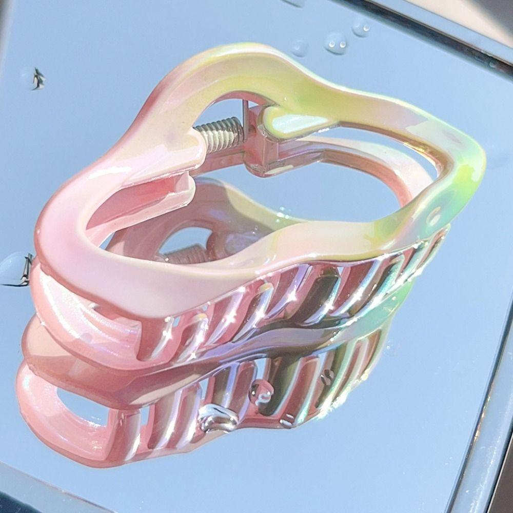 Elegant Cloud Shape Hair Claw Sweet Geometry Shark Clip Temperament Gradient Hair Claw  Daily