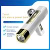 Portable Mini Flashlight Power Bank Output Flashlight with Side Lights Outdoor Portable Mini Flashlight Outdoor Bicycle ABS Flashlight