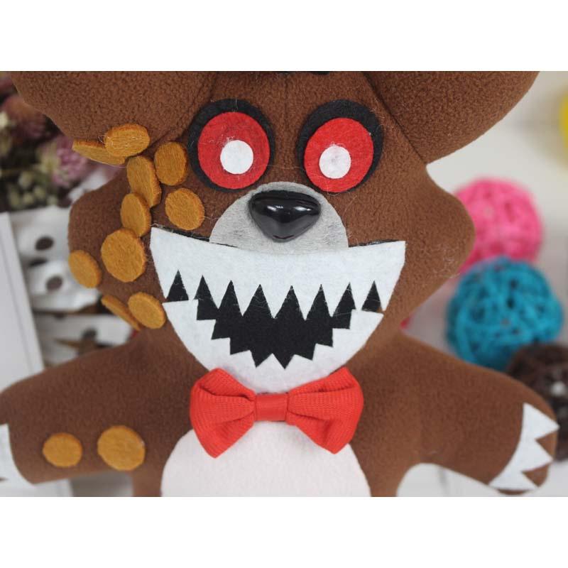 Five Fnaf Nights At Freddys Purple Brown Black Bear Plushie Toy Gift Xmas