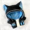 Cyberpunk Jersey mit Katzenohren [für 10cm Puppe] Blaues Plüschtier [Gebraucht]