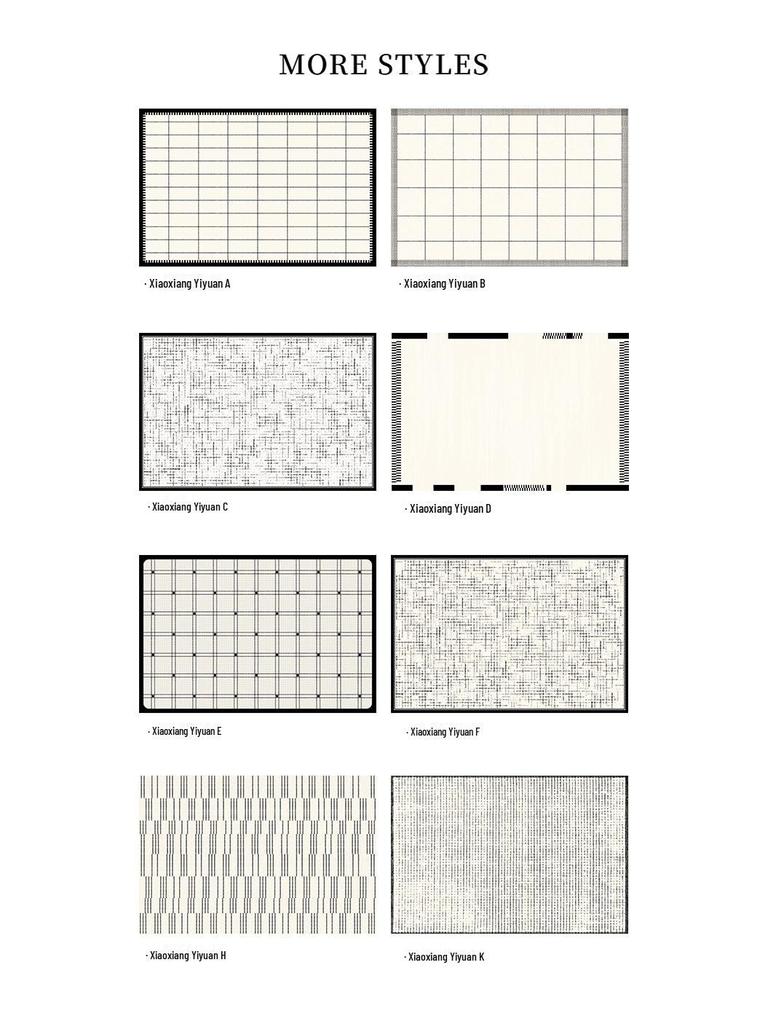 Neuer 2024 Schwarz-Weiß Wasserdichter Schlingen-Velourteppich - Stilvolles, von Düften inspiriertes Design für Wohnzimmer oder Schlafzimmer
