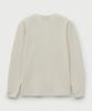 Seteo Waffle Henley Neck T-Shirt Cream