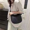 Stylish Spring Womens Shoulder Bag Classic Chic Pu Fabric Small Handbag In Black Khaki Brown And White