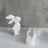 3D Rabbit Candle Silicone Molds DIY Cake Chocolate Mold Aromatherapy Candle Making Tool Easter Decoration Gypsum Mould