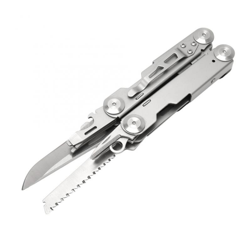 13-in-1 Edelstahl-Faltwerkzeug mit Multitool-Schlüssel, 16,5 cm
