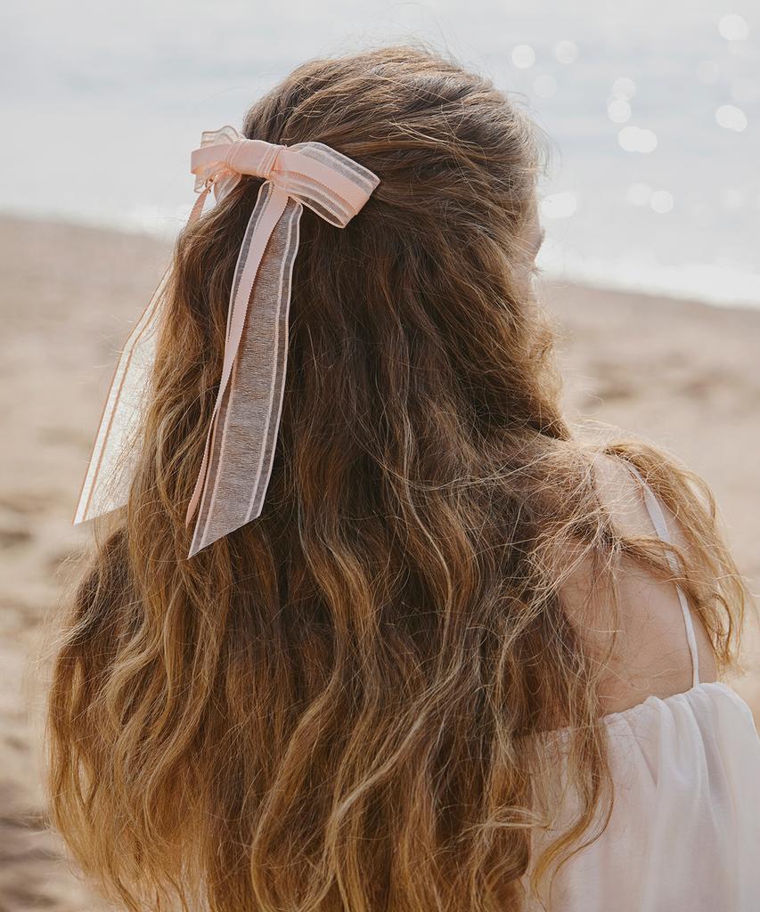 Ice Garden A.508 Sheer Bow Hair-Pin