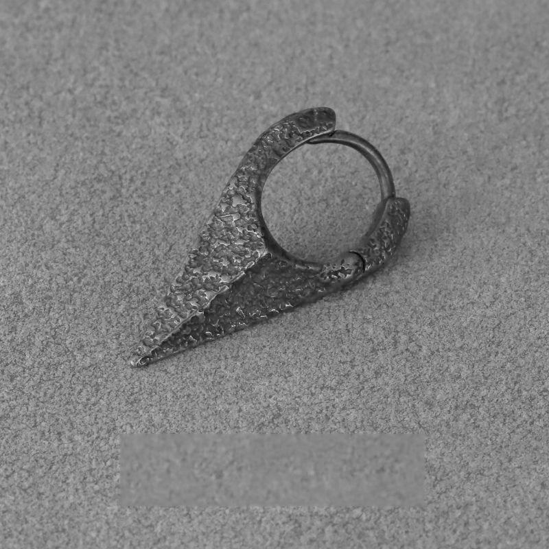 

Геометрические серьги-кольца Discipline для мужчин, оригинальный нишевый дизайн, простые кольца в ретро-темном стиле Self-discipline earrings [single]