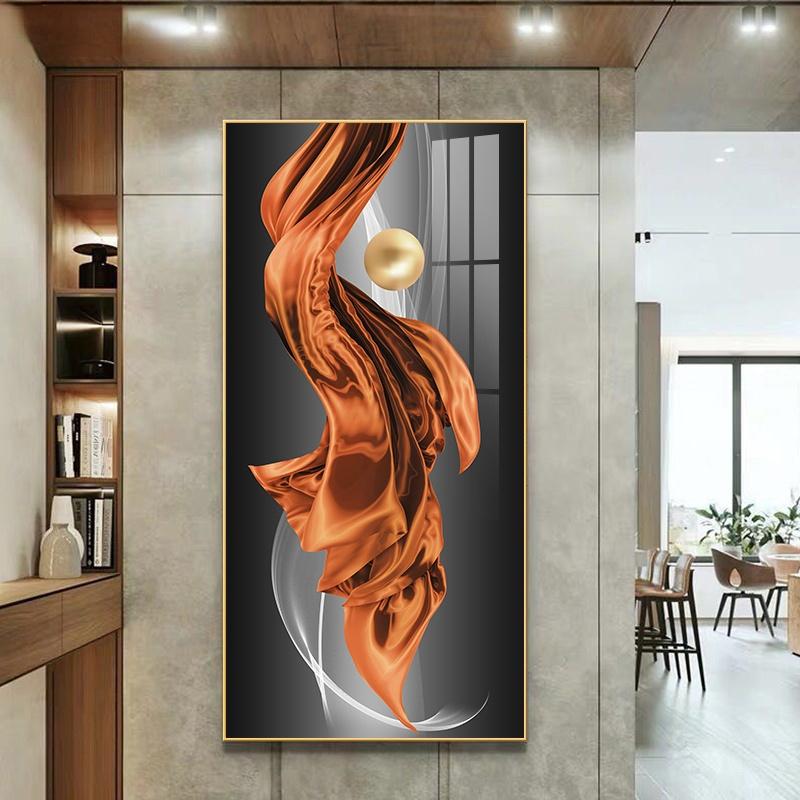 Home Decoration Light Luxury Style Abstract Geometric Porch Living Room Decoration Poster Painting Wall Art Picture