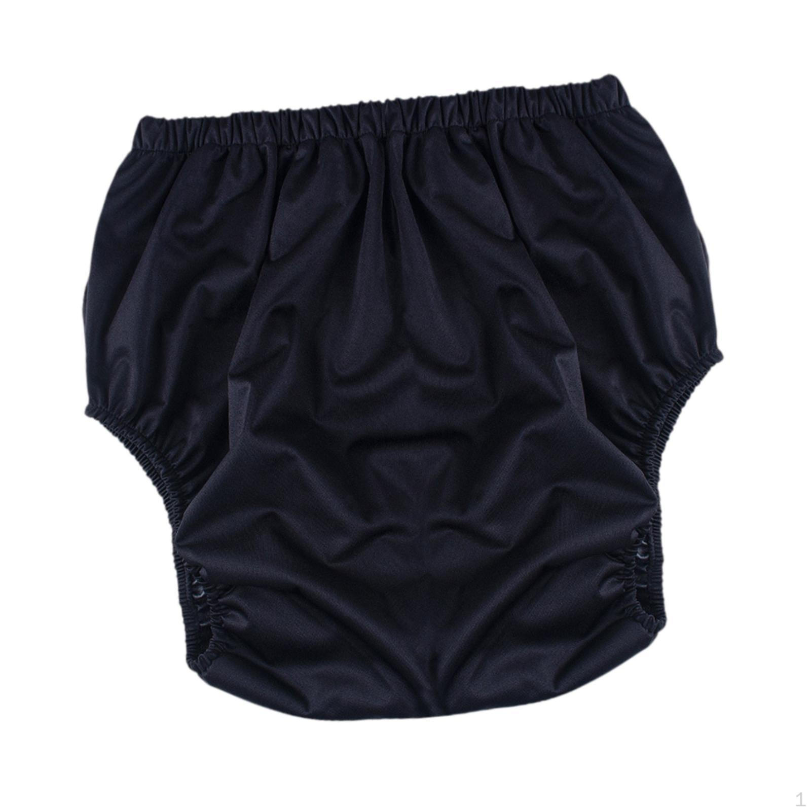 

Дорослий тканинний підгузок, Підгузкові трусики, Пральний, Еластична нижня білизна М який для літніх людей похилого віку Black XS