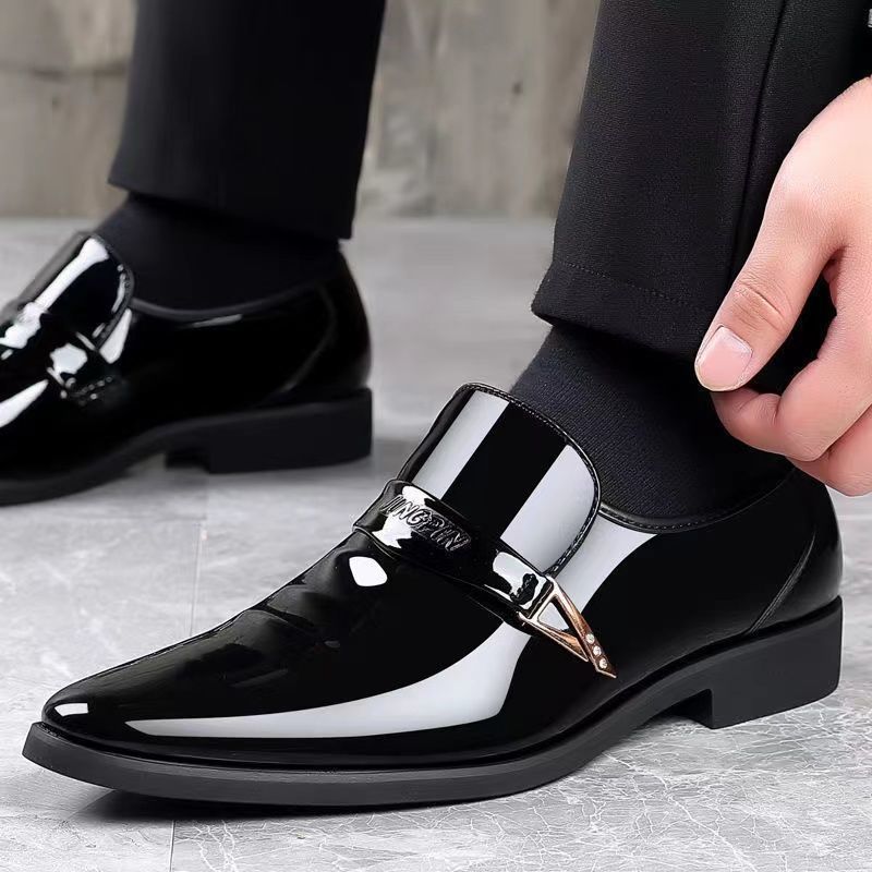 Leather men's shoes casual leather shoes men's non-slip versatile soft-soled shoes men's