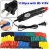 164/328/560/1120Pcs Heat Shrink Tubing Kit Hot Air Gun Heat Gun with Heat Shrink Tube EU US 110V 220V Heat Shrink Tubing Kit 2:1