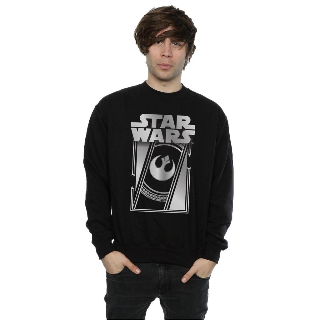 Star Wars Mens The Last Jedi Frame Metallic Sweatshirt