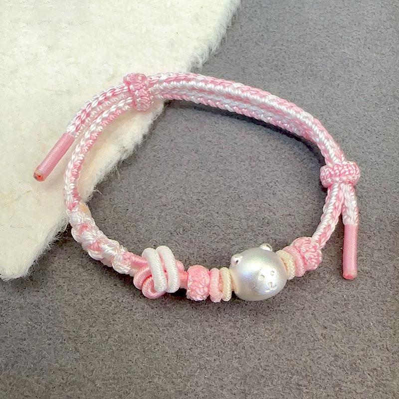 Rilakkuma Hand-Knitted Bear Bracelet: Cute Gift for Girlfriend