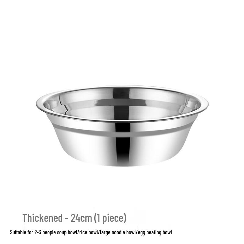 

ZISIZ 24cm Round Stainless Steel 3-Compartment Plate