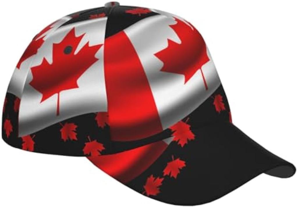 Canada Cap Canadians Baseball Cap Flag Sun Hats Adjustable Cap Canada Flag Hat Trucker Hat for Women Men