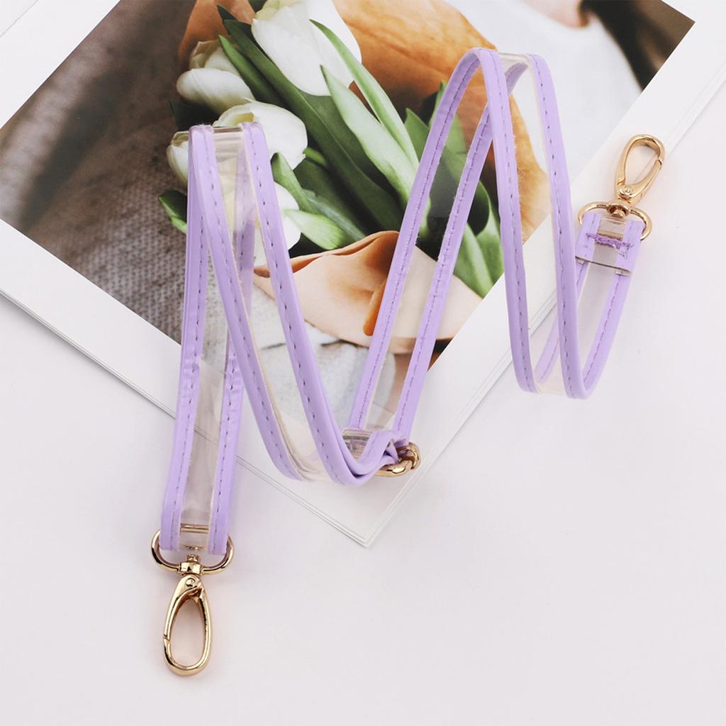 Crossbody Handle Fashionable Strap Long Shoulder Belt Long PVC Strap Comfortable Bag Handle for DIY Customization