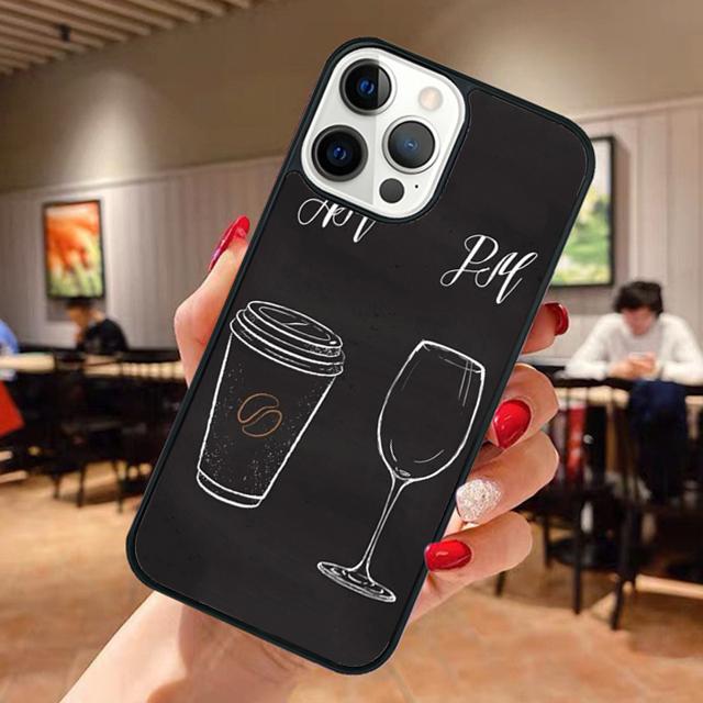 

Coffee Wine Cup Phone Case For Apple iPhone 17 Air Pro Max Plus Coque For iPhone 17 Air 14 15 16 13 12 Max Cover iPhone 16e
