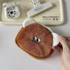 Creative Korean Funny Expression Plush Teddy Coin Purse & Card Holder