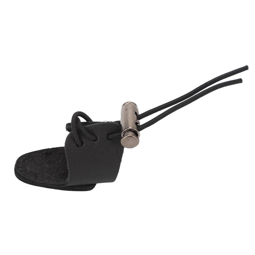 Archery Finger Guard Cowhide Elastic Finger Tab for 20 to 50lb Bow
