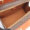 Used CELINE Macadam Handbag PVC Coated Canvas Leather Brown Used Women