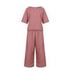 Women's Casual Long And Short Sleeve Pullover Shirt Crewneck Artistic Retro Color Casual Suit