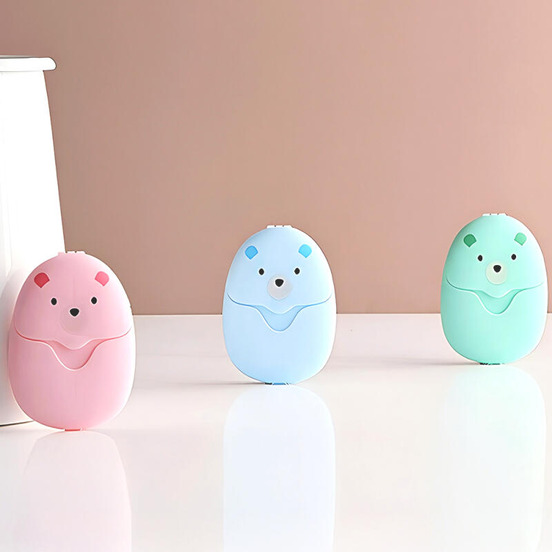 Brain Bunny Bear Paper Soap Portable Disposable Mini