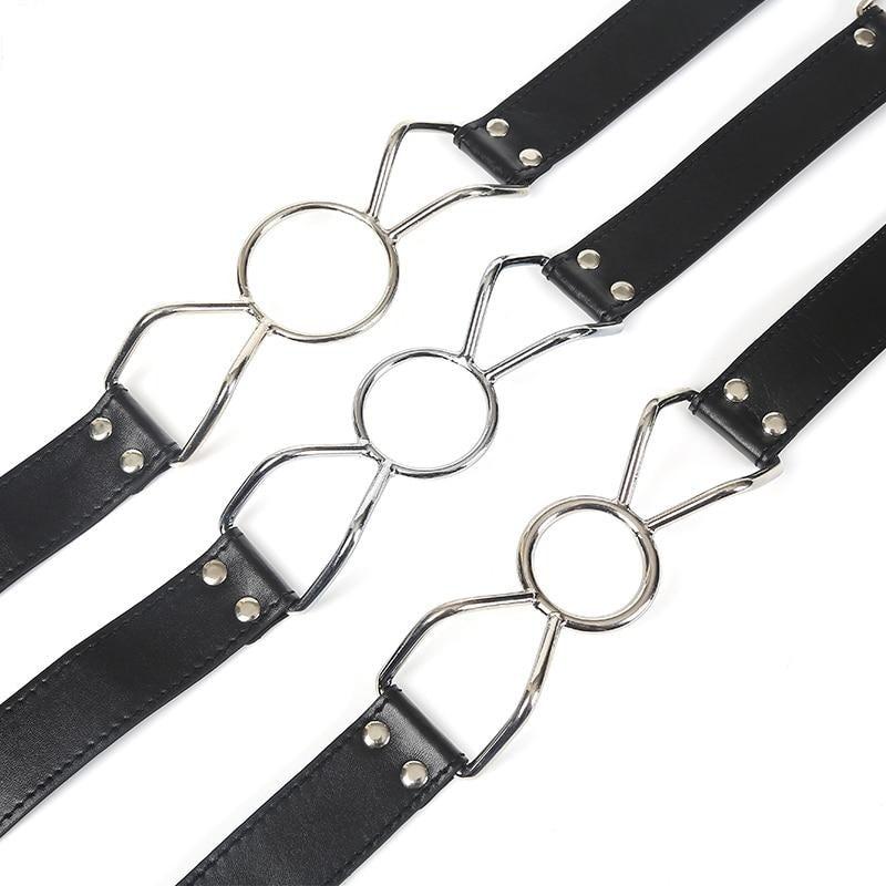 Metal Open Mouth Ring Gag  Kink Fetish Restraints Gags