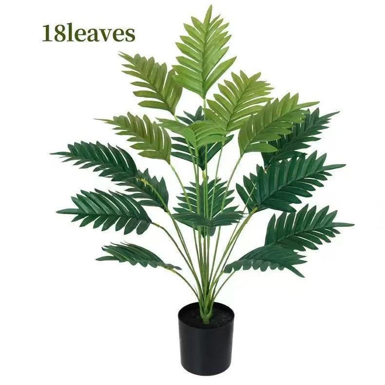 Monstera & Areca Palm Faux Plants for Nordic Indoor Decor