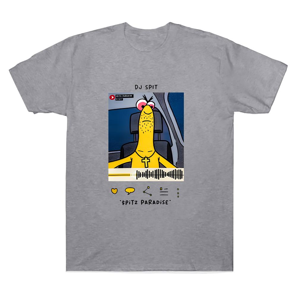DJ Spit T-Shirt Smiling Friends Graphic Tee Women Men Cotton Comfortable Clothing Casual Versatile Trendy Crewneck Short Sleeve Top