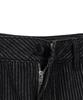 EXCONTAINER Pin Stripe Wide Denim Pants (Black)