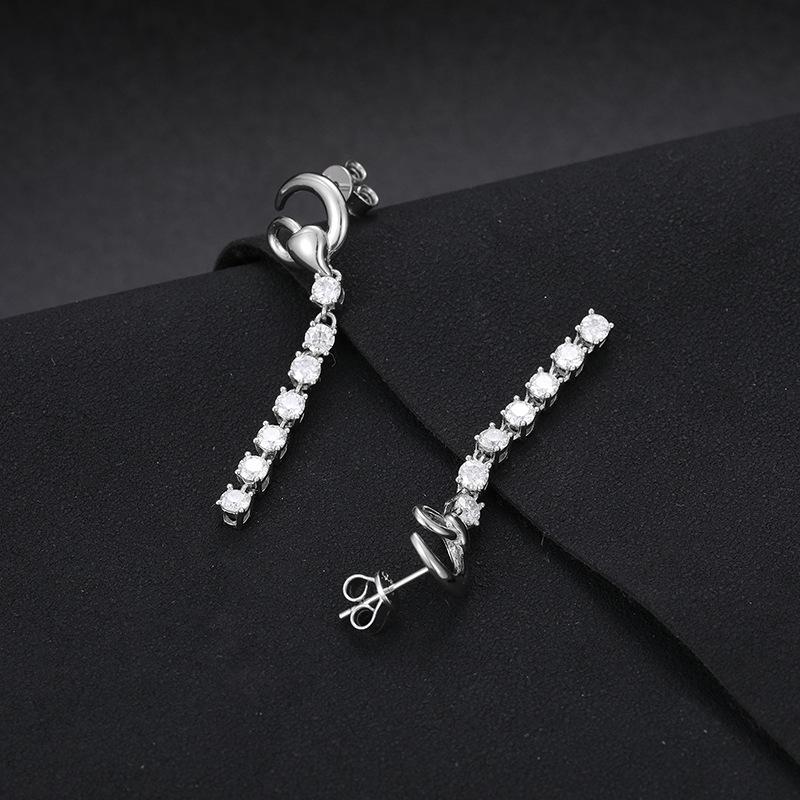Fashion Stud Earrings 18K Gold Plated Sterling Silver 925 Hoop Earrings Gemstone Moissanite Piercing Men Women Tarnish Earrings