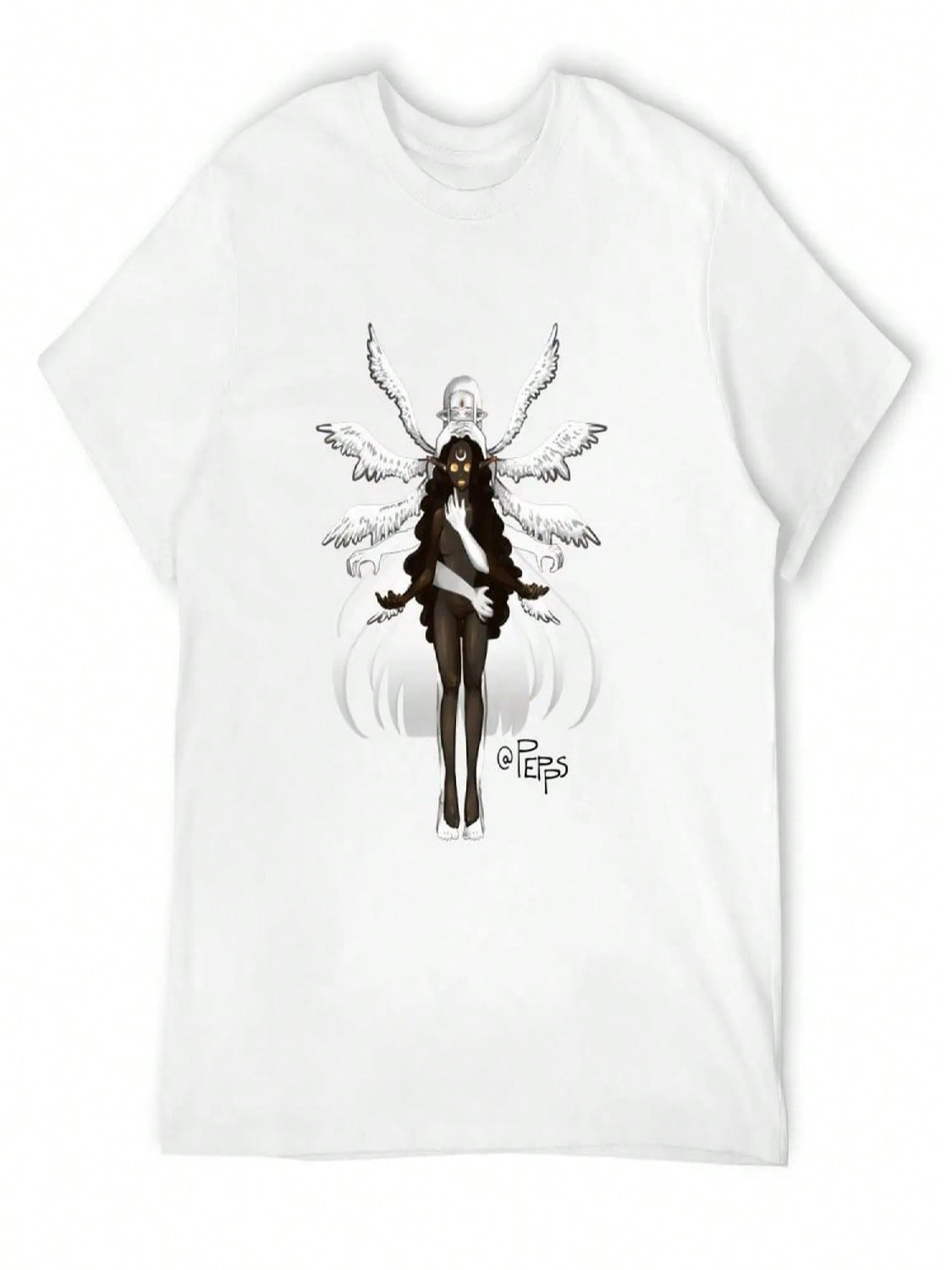 Sun & Moon T-Shirt Cute Tops Tops Summer Tops Customizeds Tshirts For Men S разноцветный