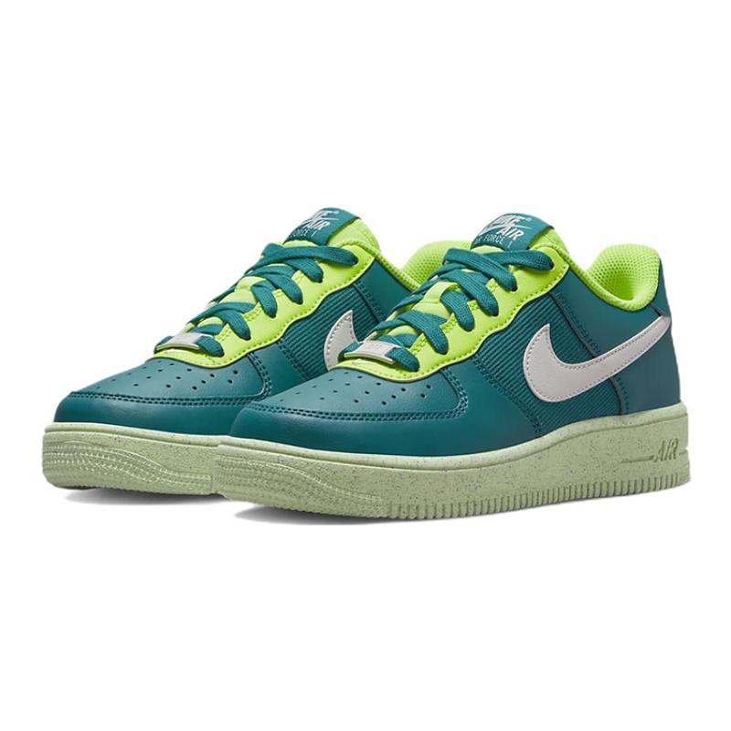 Nike Air Force 1 Crater Next Nature GS Bright Spruce Volt Sneakers DM1086-300