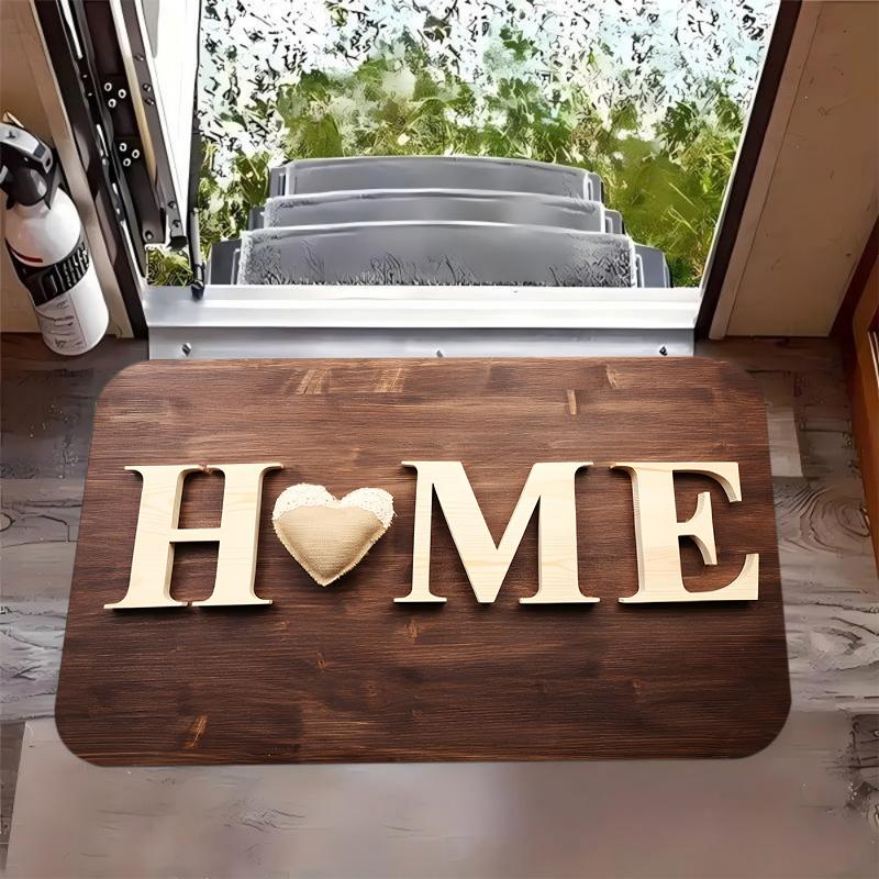 Wooden Box Trap Print Door Mat Absorbent Washable Home Decor Carpet Dirt Resistant Living Room Bedroom Bathroom Kitchen Rug