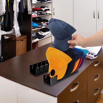 Hat Stand for Baseball Caps Acrylic Hat Organizer for 7 Baseball Caps Hat Storage Display Holder for Bedroom Closet Dresser