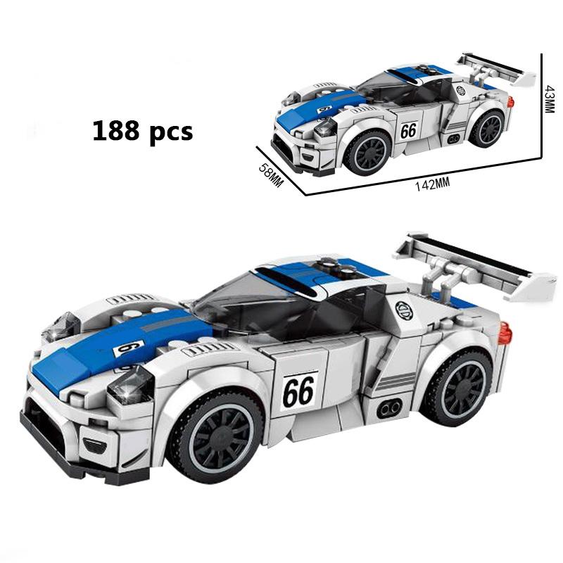 City Vehicles Speed Sports Racing Technical Car Model Building Blocks Super Racers Figures Moc Construction Toys