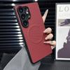 Carbon Fiber Texture Magnetic Phone Case for Samsung Galaxy S23 S24 S25 S26 Ultra Plus A07 A57 A56 A37 A27 A17 Protective Cover
