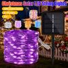 Outdoor Solar Rope Light Waterproof Garden Christmas Decoration 5M/20M/30M Xmas Garland Tube String Light Fairy Strip Solar Lamp