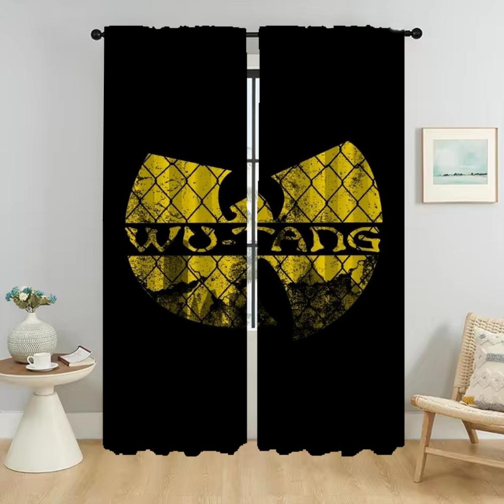 

Wu Tang Clans Хэллоуин украшения шторы для гостиной занавески для домашнего интерьера шторы 2 шт. оттенки перегородка кухня W50xH70cmx2pcs-CL