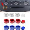 Auto Middenconsole airconditioning volumeknop knop ring afdekking frame sticker Voor BMW 5 Serie E60 E61 2004-2010 jaar