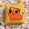 C-Chainsaw Anime M-ManS Cushion Cover Home & Car Multi-Scene Pillow Cover - Reversible, Soft & Durable for Daily Use