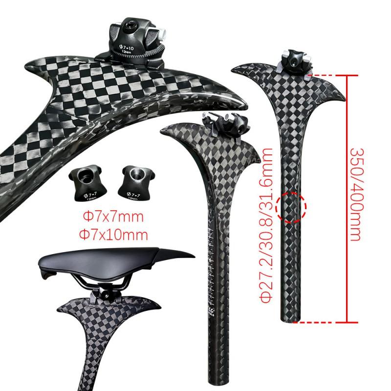 Carbon Fiber Aero Seat Post Road Bike MTB Fixed Gear Track Bicycle - 27.2mm 30.8mm 31.6mm Diameter