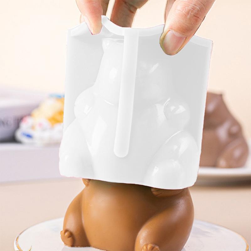 Cute Capybara Silicone Mold Cartoon Animal Milk Jelly Pudding Silicone Mould Home Kitchen Baking Accessories Party Restaurant