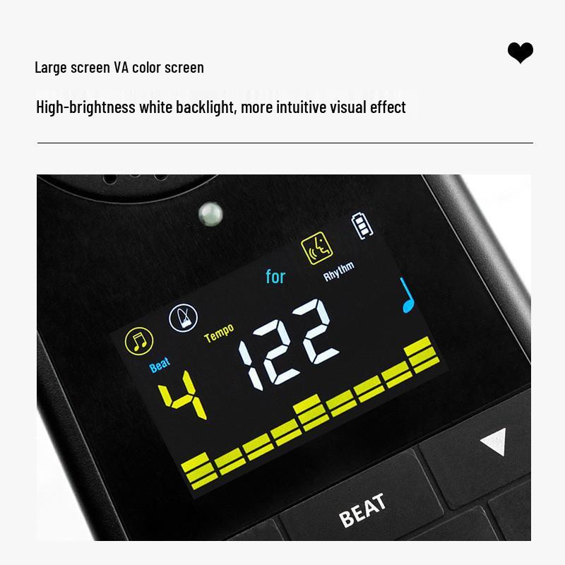 Anoma Rechargeable Bluetooth Metronome with Speaker and Universal Stand for Piano, Violin, and Drums