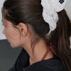 For Spangle Knit Scrunchie_Large_White