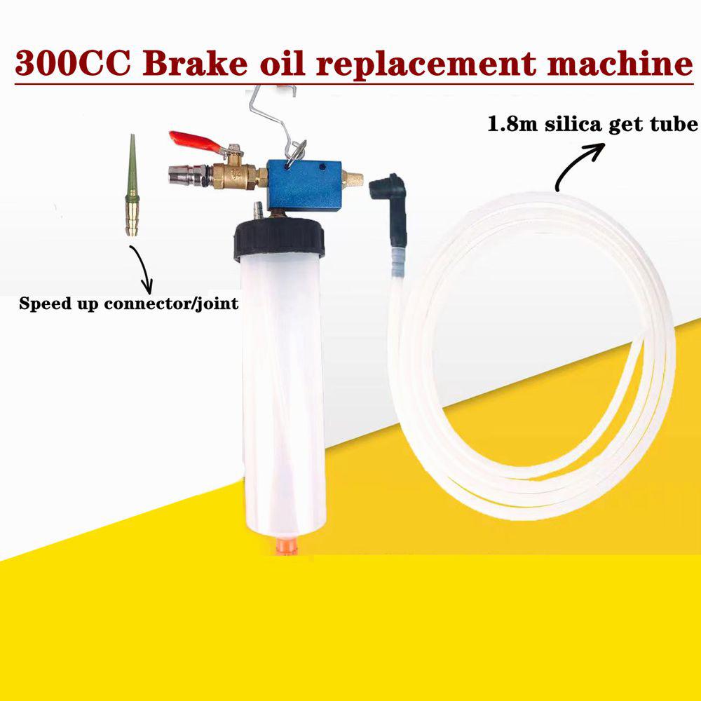 300CC Car Brake Bleeder Hydraulic Pump Fluid Pump Kit Oil Change Purge Tank Tubes Repair Tool Truck Motorcycle Accessories